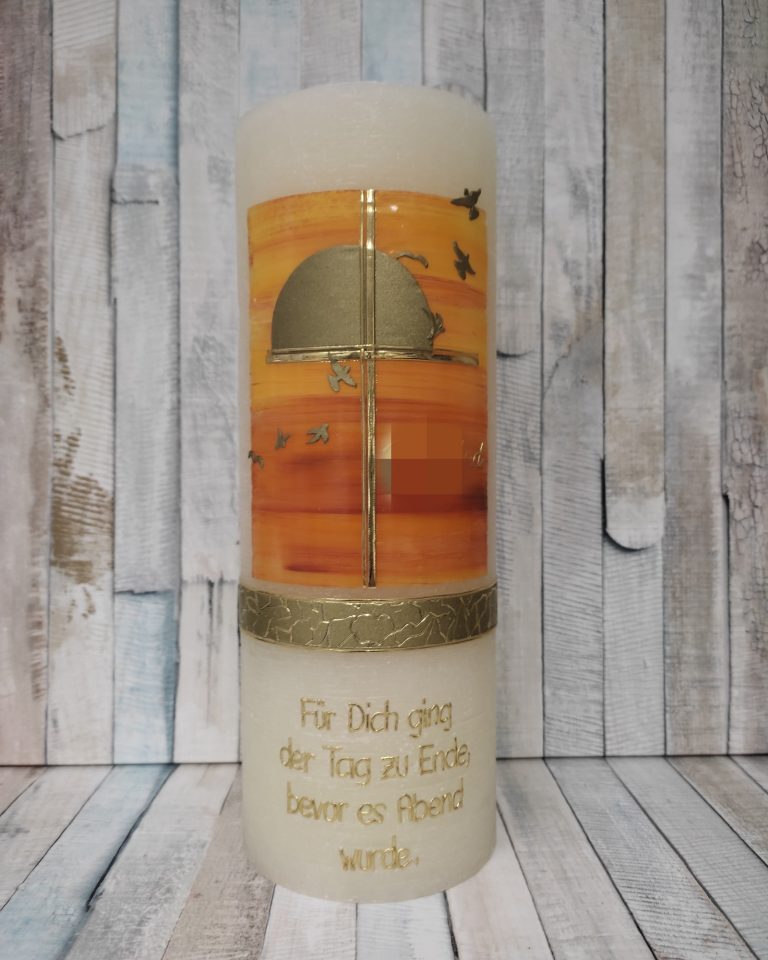 Kerze zur Trauer und zum Gedenken Trauerkerze