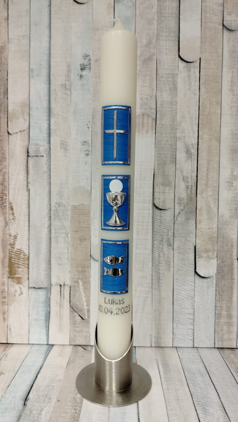 Kerze zur Erstkommunion Kommunionkerze