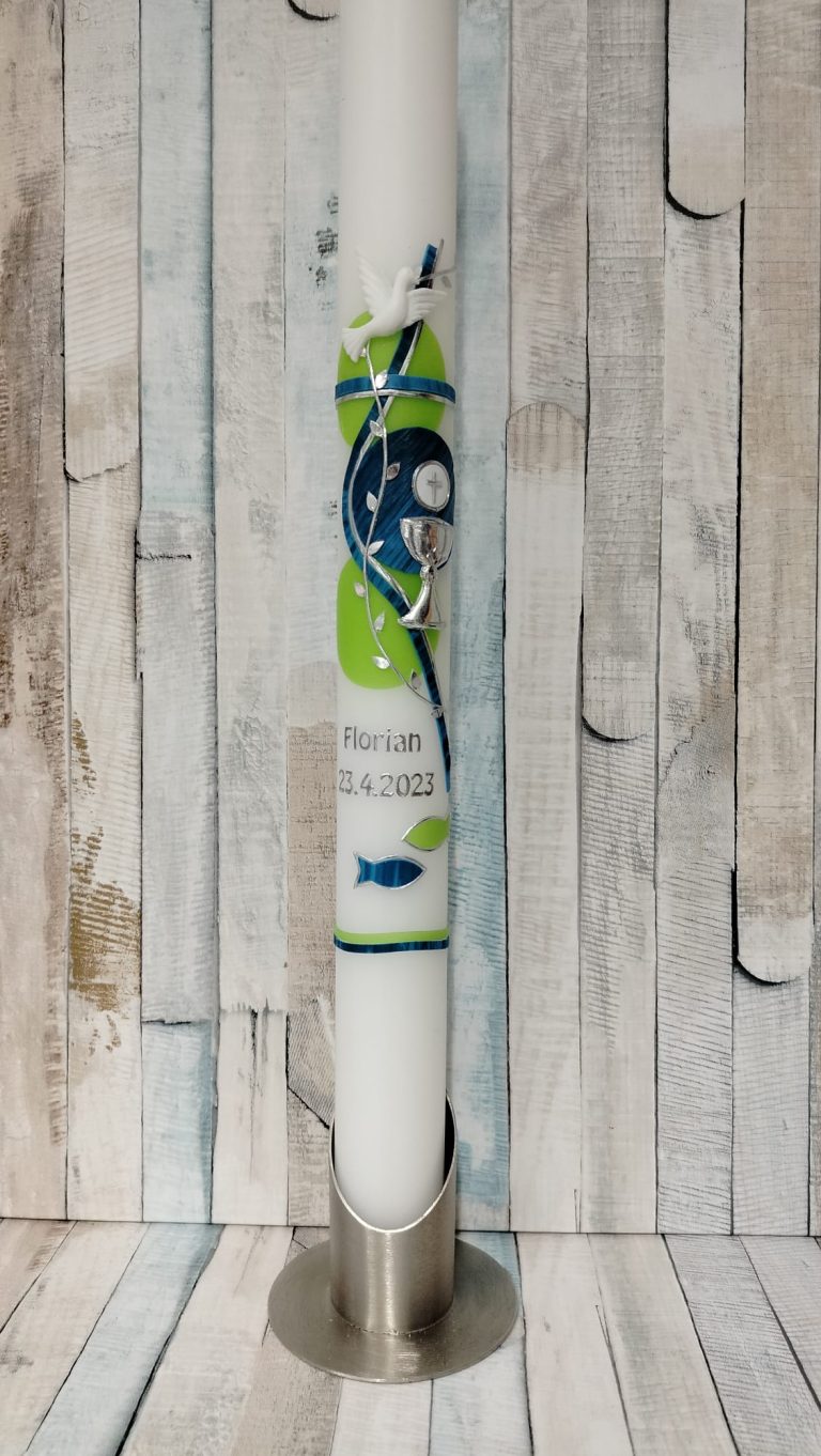 Kerze zur Ertskommunion Kommunionkerze