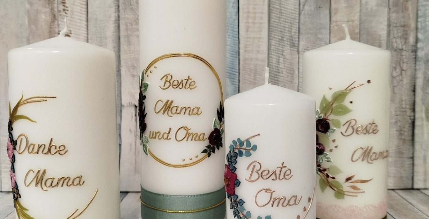 Kerzen von Oma, Mama, Onkel, Tante...